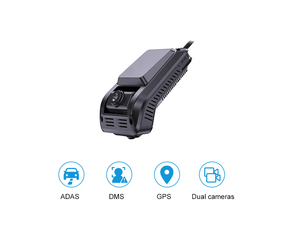 Dual-camera DMS + ADAS video recorder