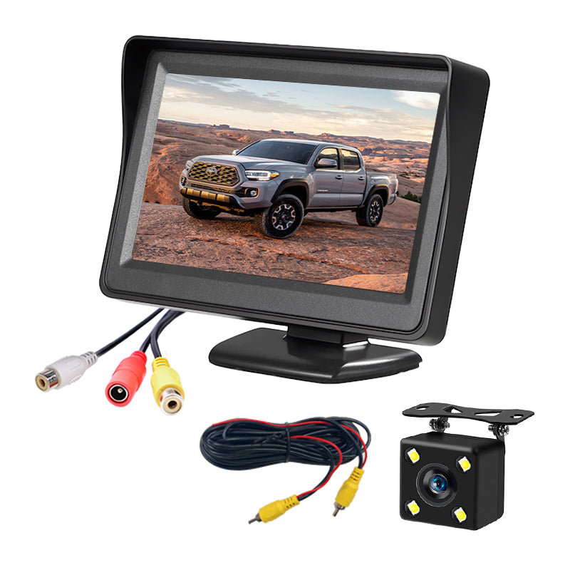 5inch Monitor Solition Reversing Aid CVBS Camera Waterproof 5inch RGB Screen Auto Switch to Rear View Reversing for Truck Bus