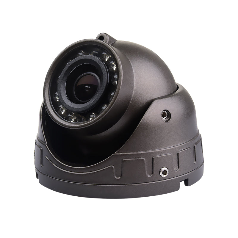 Black and white night vision surveillance camera inside the car