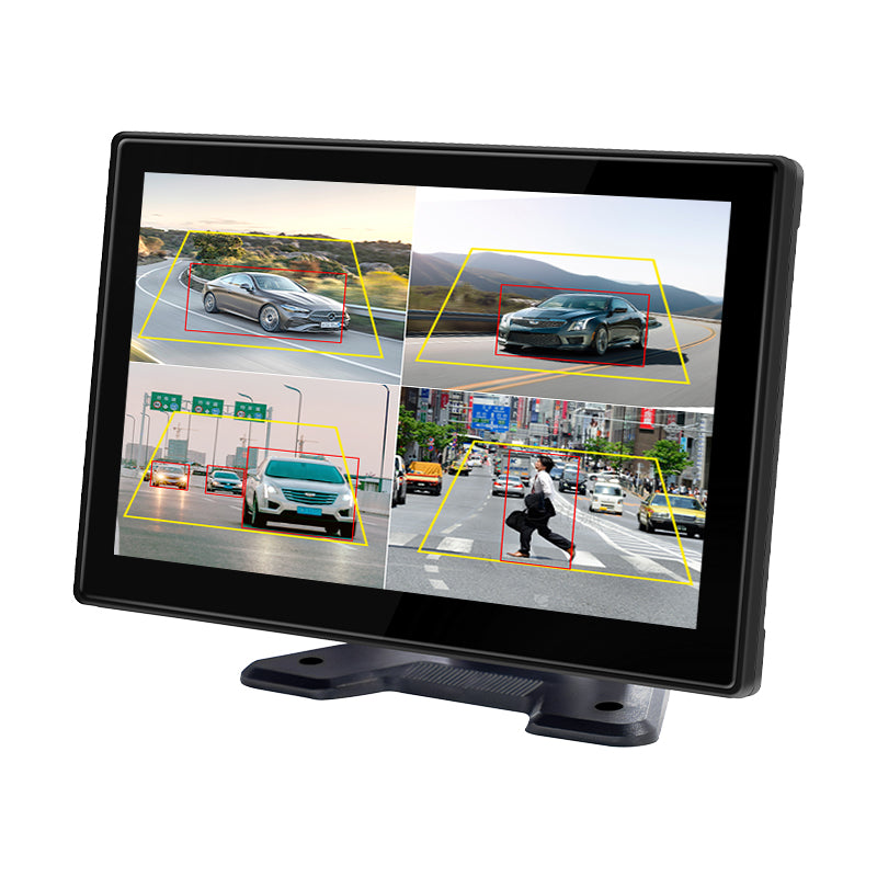 4channel 10.1inch Monitor System AI Blind Spot Detection 4G GPS Real-time Remote Monitoring GPS Positioning for Truck Lorry Bus