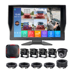 10.1inch 5Channel BSD Monitor System with 4 AI Cameras 1 Cabin Camera Real-Time Blind Spot Detection for Trucks and Lorries
