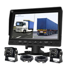 7inch IPS Recorder Monitor Dual Split Screen Solution Loop Recording 2 AHD 1080p Waterproof Night Vision Cameras for Truck Bus