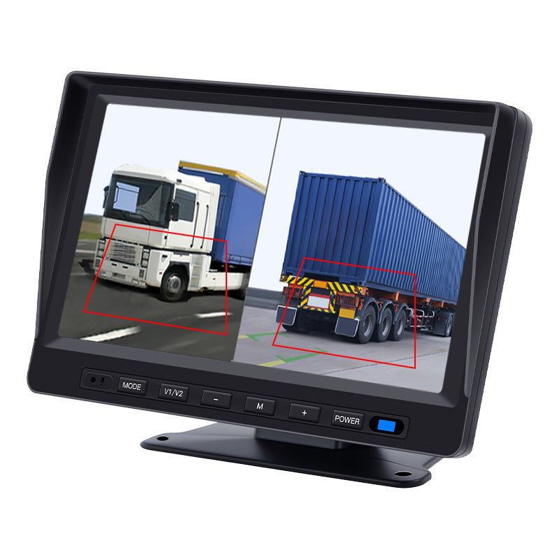 7inch BSD Monitor System 2channel Recording Blind Spot Detection Display Screen 7inch HD BSD System for Truck Bus Lorry