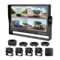 4channel BSD Monitor Solution 10.1inch Monitor 4 Cameras with Buzzer Real-time BSD Sound and Light Alarm for Truck Lorry Bus
