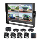4channel BSD Monitor Solution 10.1inch Monitor 4 Cameras with Buzzer Real-time BSD Sound and Light Alarm for Truck Lorry Bus