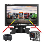 Truck Reversing Monitor Camera Kit 2channel 7inch IPS Screen Reverse Line AHD 1080p Waterproof Camera for Truck Lorry Bus