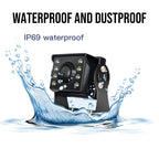 Truck Camera AHD 1080p Waterproof Night Vision Wide Angle Cabin Front View Rear Side View Universal for All Vehicles