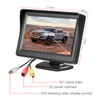 4.3inch RGB Monitor System with CVBS Waterproof Camera Reversing Aid Auto Rear View Suitable for Trucks Buses Lorries