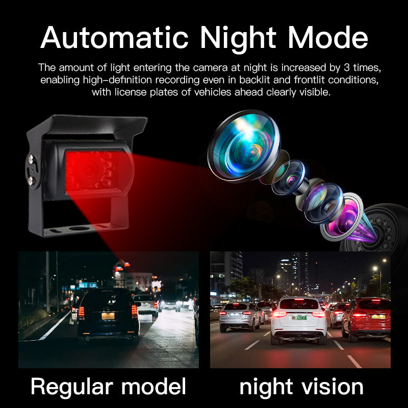 Truck Camera AHD 1080p Waterproof Night Vision Wide Angle Cabin Front View Rear Side View Universal for All Vehicles