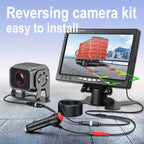 Truck Reversing Monitor Camera Kit 2channel 7inch IPS Screen Reverse Line AHD 1080p Waterproof Camera for Truck Lorry Bus