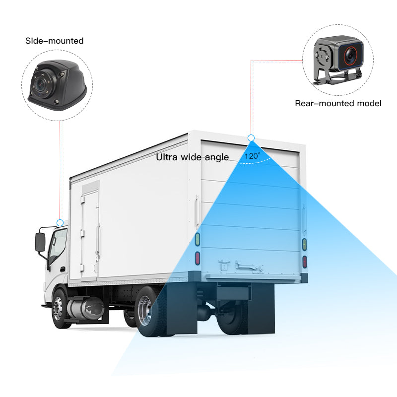 Truck Camera AHD 1080p Waterproof Night Vision Wide Angle Cabin Front View Rear Side View Universal for All Vehicles