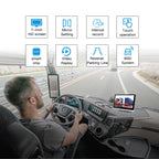 7inch AI Blind Spot Detection Monitor System 2channel Monitor MP3 MP4 HD IPS Screen Independent Dual Recording BSD Voice Alarm