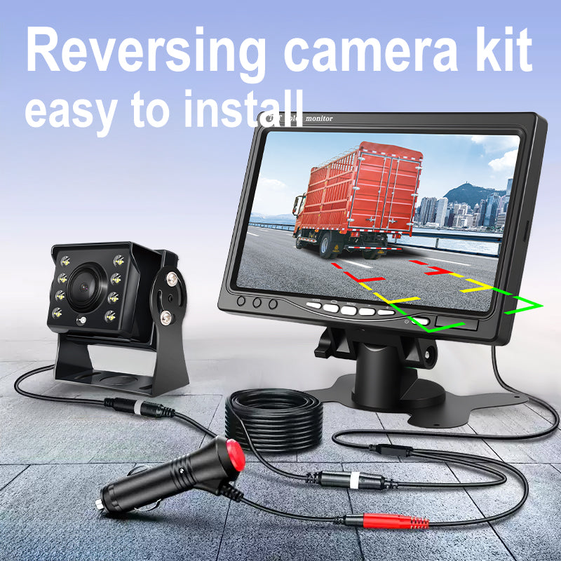7inch Reversing Monitor Camera Solution 2channel IPS Screen AHD Waterproof Camera Revering Aid Solution for Truck Lorry Bus