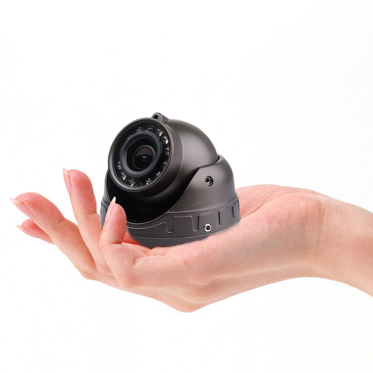Black and white night vision surveillance camera inside the car